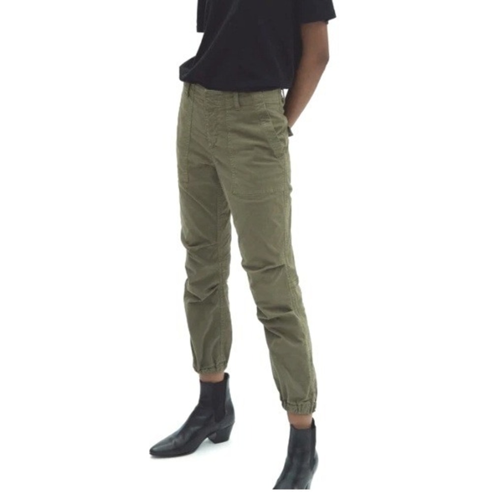 Nili Lotan Olive Green Track Jogger Pants